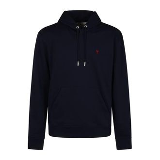 Ami Hoodies, male, Blue, Size: XL De Coeur Hoodie