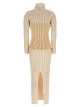 Jean Paul Gaultier Corset Trompe LOeil Dress - Cream