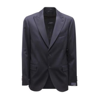 Lardini Blazers, male, Blue, 2XL, Wool Suit with Drop 7R Style