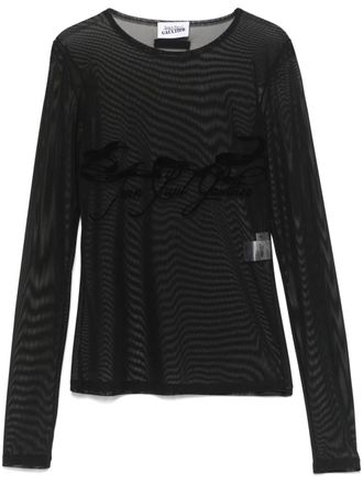 Jean Paul Gaultier Tattoo Ruban top - Black