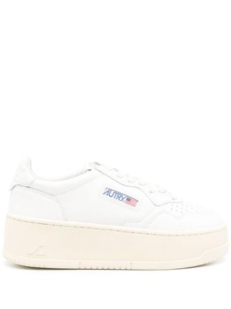 Autry White Logo Low Sneakers