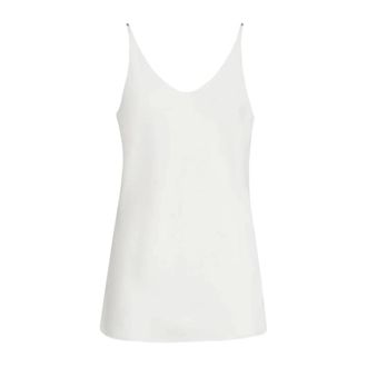 Brunello Cucinelli Top de Seda - Tops - Mujer - Beige - M