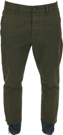 Dsquared2 Cropped Broeken - Heren - Vrijetijds broeken - Groen - XS - Broeken
