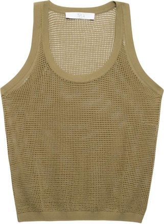 Tela Canotta comby - Dames - Tops zonder mouwen - Groen - S - Tops