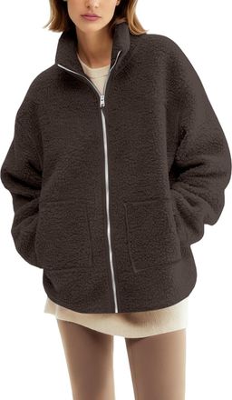 Generic Womens Fleece Jacket with Baby Carrier Pocket UK Warm Sherpa Maternity Coat for Mom Zip up 2-in-1 Baby Wearing Outerwear Soft Loose Thermal Comfy Jack