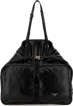 Dolce & Gabbana Dolce & Gabbana Black Leather Shopping Bag