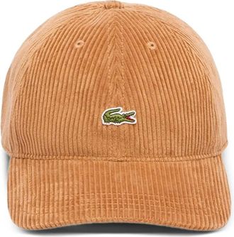 Lacoste Cappello da baseball a coste - Marrone