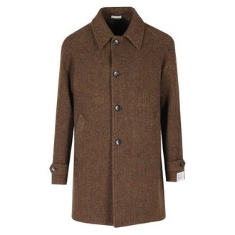 Breras Milano Breras, Jassen, Heren, Bruin, XL, Wol, Cappoto Lana Raglan Spinato