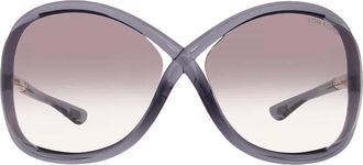 Tom Ford Whitney Smoke Gradient Oversized Ladies Sunglasses FT0009 0B5 64