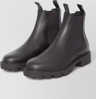 Celine leather chelsea boots