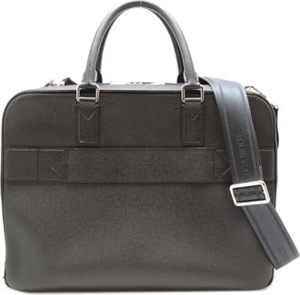 Louis Vuitton Ardoise Black Taiga Leather Briefcase (Pre-Owned)