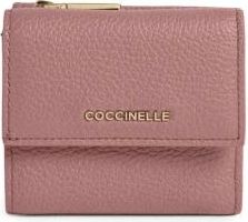 Coccinelle Metallic Soft Portemonnee - Dames - Accessoires - Roze - Maat: ONE Size Leer