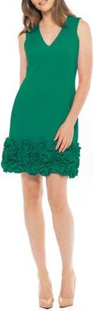 Julia Jordan Donna Ricco Cupcake Hem Scuba Sheath Dress in Lucky Grn at Nordstrom Rack, Size 10