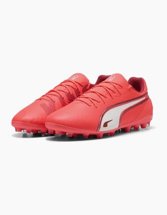 Puma Mens King Match Mg Firm Ground Football Boots - Red - Size: 10.5