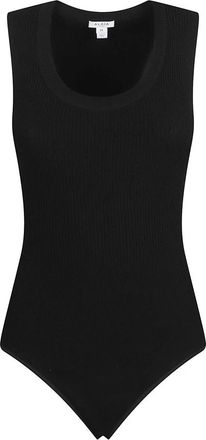 Alaia Ribbed Knit Bodysuit - Dames - Bodies - Zwart - S - Polyester - Tops