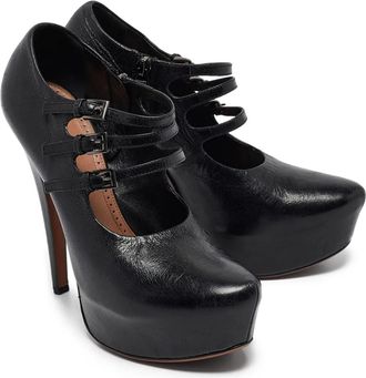 Alaia pumps con fibbia - Nero