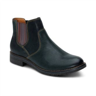 Aetrex Womens Kaylee Arch Support Chelsea Boots In Dark Green