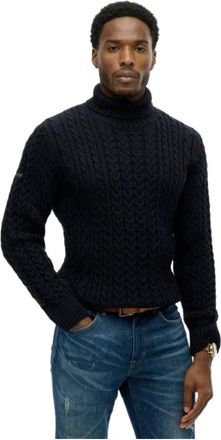 Superdry Jacob Turtleneck - Heren - Coltruien - Zwart - 2XL - Truien & Vesten