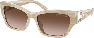 Ralph Lauren RL8206U THE AUDREY Asian Fit 608413 Womens Sunglasses Brown Size 57