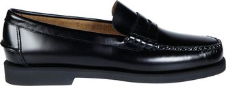 Sebago Polished Leather Moc Toe Loafers