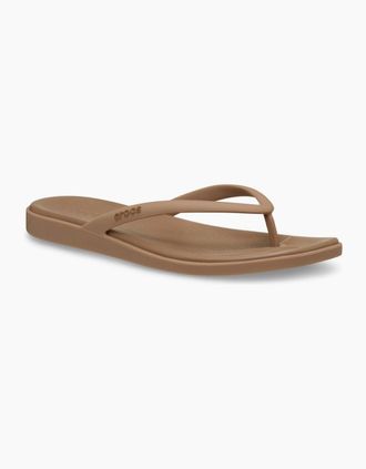 Crocs Womens Miami Flip Womens Sandals - Brown - Size: 8