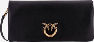 Pinko Pinko Love Bag Click Clutch aus weichem Leder
