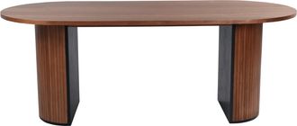 VE DESIGN Ovaler Design Esstisch Bianca 200 x 90 cm - Mocca