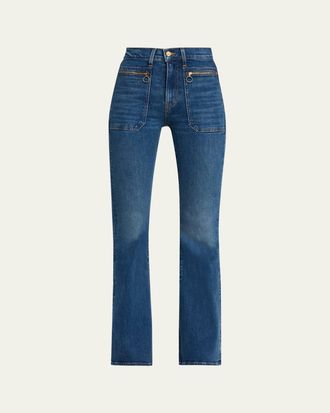 Veronica Beard Beverly High-Rise Skinny Flare Jeans