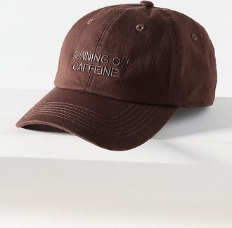 Intentionally blank Running on Caffeine Baseball Cap