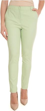 Liu Jo High Waisted Stretchy Drainpipe Broek - Dames - Slim Fit Broeken - Groen - L - Katoen - Broeken