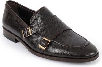 Vella Pais Ledonia Double Monk Strap Loafer in Dark Brown at Nordstrom Rack, Size 13