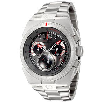 Sector Mens : M-ONE CHRONO GREY DIAL WATCH - Silver Stainless Steel - One Size