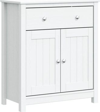 vidaXL Bathroom Cabinet BERG White 69.5x34x80 cm Solid Wood Pine vidaXL