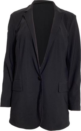 Theory Single-Breasted Blazer in Black Polyamide