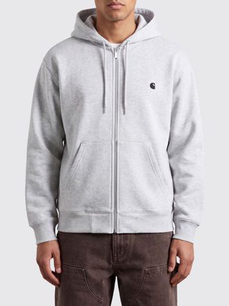 Carhartt Work in Progress Felpa in misto cotone con cappuccio, zip e tasca a marsupio