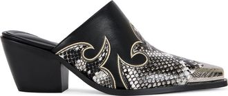 Azalea Wang Cecily Block Mule in Black at Nordstrom, Size 8.5
