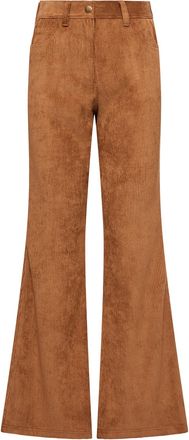 Moncler Moncler Corduroy Wide Leg Pants, Women, Beige, Size: 40