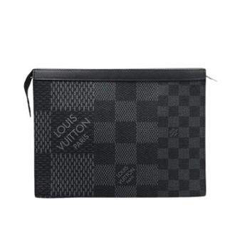 Louis Vuitton Pre-owned Pochette Schoudertas - Heren - Pre-owned - Zwart - Maat: ONE Size Leer