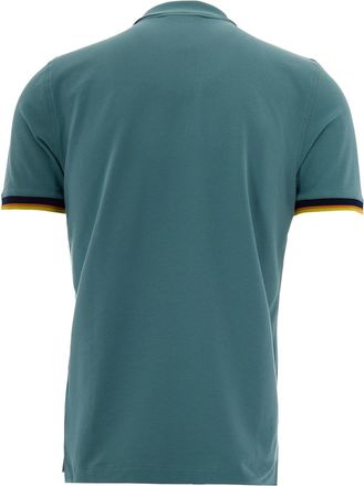K-Way Mens Polo Vincent Green Mine Cotton Shirts T-shirts And Polos