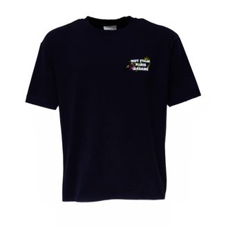 Dr&ocirc;le de Monsieur Vine Embroidered Heavy Jersey T-Shirt