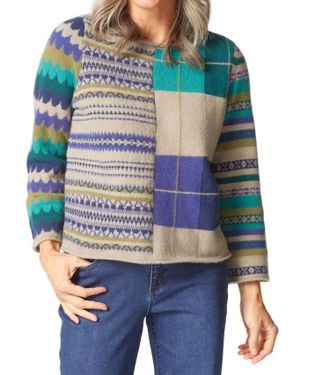 Habitat Mix Pattern Sweater In Driftwood