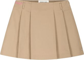 Fab By Fabienne Chapot Tessie Rokje - Dames - Korte rokken - Beige - XL - Katoen - Rokken
