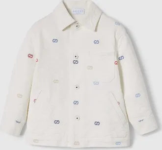 Gucci Kids - GG Cotton Jacket, White, Ready-to-wear