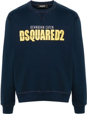 Dsquared2 Cool Fit logo-print sweatshirt - men - Cotton - L - Blue