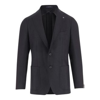 Tagliatore Single-breasted Wool Jacket - male - Tagliatore - Blazers - Blue - 2XL - Jackets