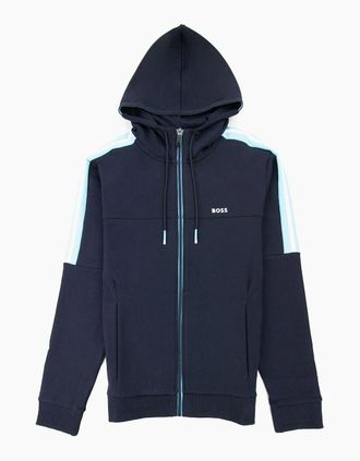 HUGO BOSS Mens Hugo Boss Saggy 1 Hoody Side Stripes Navy 403 - Size: 40