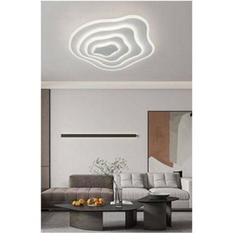 Trade Shop Trade Shop Traesio - Plafoniera Led Effetto Ondulato Da Soffitto 59watt Luce 6500k 4000k 3000k Pn-28b - -Bianco Naturale