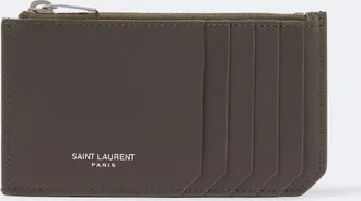Saint Laurent Saint Laurent Paris Fragments leather card holder