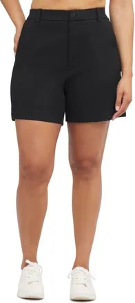 Spanx SPANXsupersmooth Stretch Twill Shorts in Classic Black at Nordstrom, Size X-Small