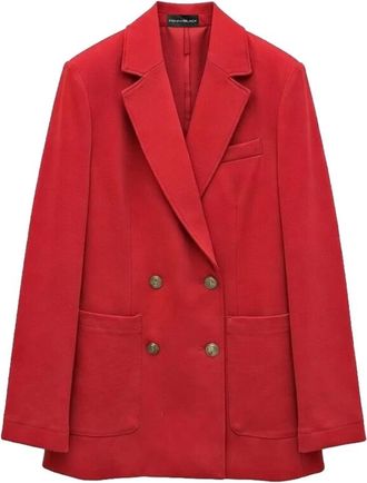 Pennyblack Doppiopetto Jacket - Dames - Blazers - Rood - L - Leer - Jassen